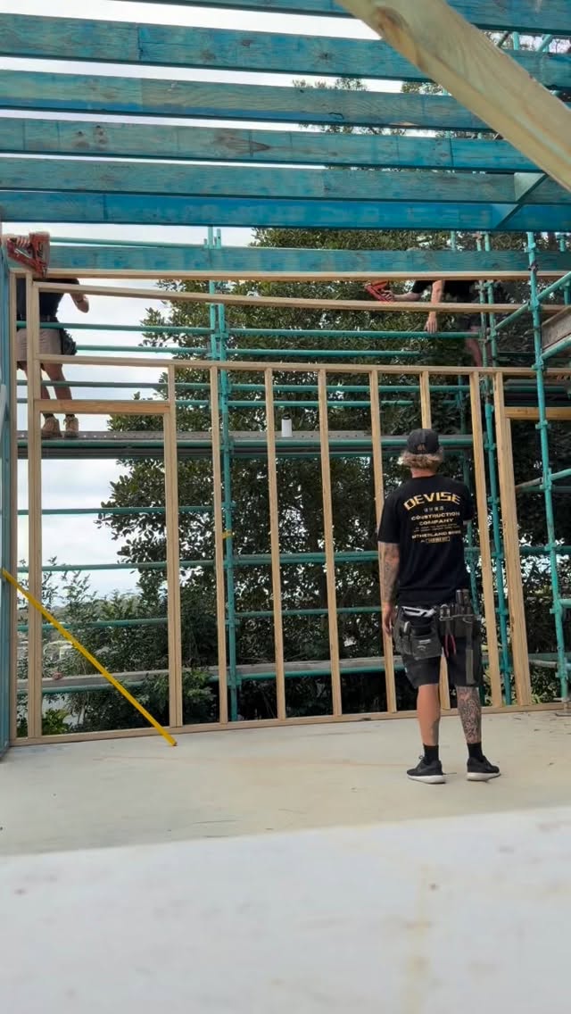 From the ground up — framing well underway on this job.